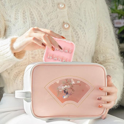 12 Pcs Press on Nail Boxes Packaging Nail Storage Display Organizer Box Case with 60 Pcs Adhesive Double Sided Tape 4 Colors