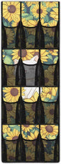 Sunflower Cat Simple Houseware 12 Pockets,Over The Door Hanging Shoe Organizer,Small Item Storage Bag,Hanging Shoe Rack for Door Sneaker Hanger Boot Storage,Closet Rack for Home