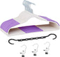 VECELO 25 Pack Clothes Hangers, Non-Slip Plastic Coat Hanger, 360°Swivel Hook & Space Saving for Bedroom Closet, Great for Shirts, Pants, Excellent Heavy Duty
