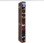 ZOBER Hanging Shoe Organizer for Closet, 10 Shelves - Hanging Shoe Rack W/Side Pockets - Narrow, Space Saving, Durable