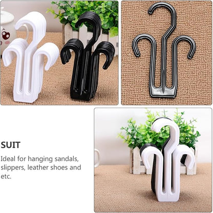 CHILDWEET 20pcs Plastic Multifunctional Shoe Rack Hangers Drying Hanger Closet Organizer