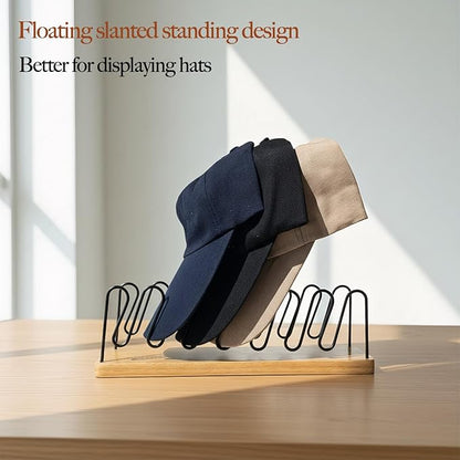 Hat Rack, Display Stand, 7-Cap Storage Organiser for Baseball Caps, Snapbacks, Fits on Tabletop, in Closet, Dressing Room