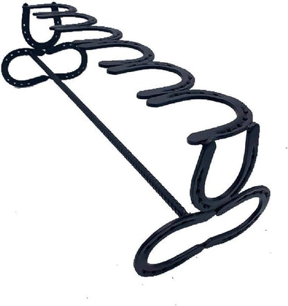 Black Horseshoe Boot Rack