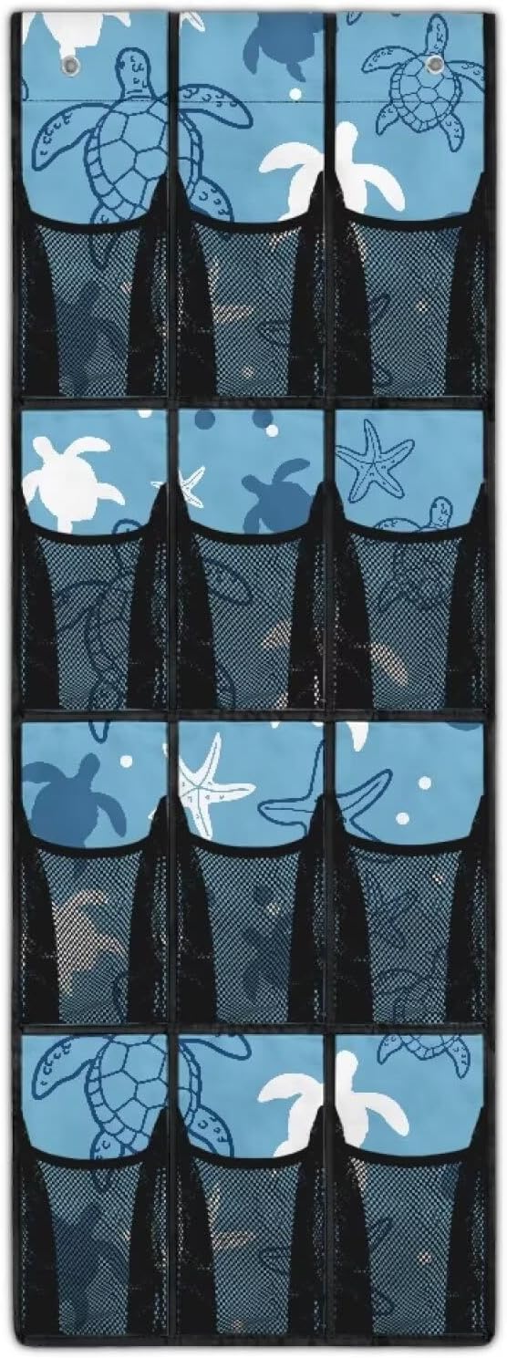 Turtle Shoe Organizer Door Hanger,Shoes Hanger Storage Organizer Bag Storage for Small Spaces,Hanging Shoe Storage