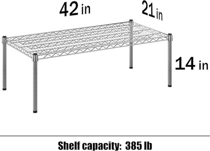 21" Deep x 42" Wide x 14" Height Wire Shelving Kit | 1-Tier | NSF Commercial Storage Rack Unit