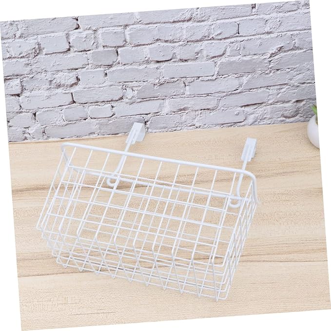 Ciieeo Cabinet Storage Basket over Door Hanging Organizer Hanging Rack for Desk Kitchen Closet