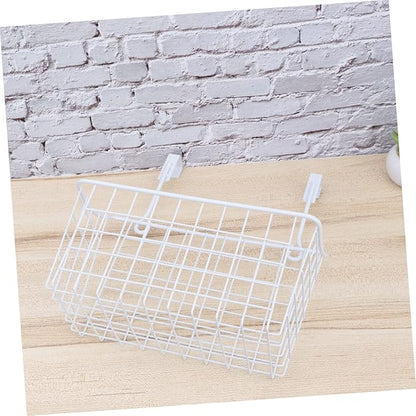 Ciieeo Cabinet Storage Basket over Door Hanging Organizer Hanging Rack for Desk Kitchen Closet