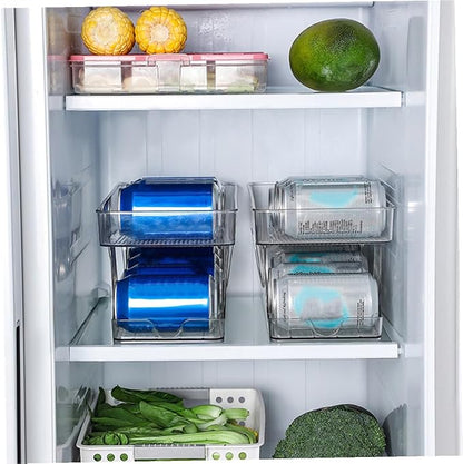 Ciieeo Pet Material Can Organizer Double Soda Holder Fridge Accessory Household Soda Holder