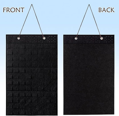 Collector Pin Board,Pin Collections Storage Holder,Enamel Pin Hanging Display Board,Pin Board For Pins Collection,Pin Holder Display For Wall,Enamel Pin Organizer Display Case(96 Slots,Black)