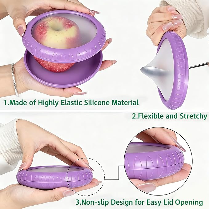 T-Raputa Avocado Saver and Onion Storage - Reusable refrigerator fruit storage containers - is the storage Apples, Tomatoes, Tomato,Garlic for Ideal