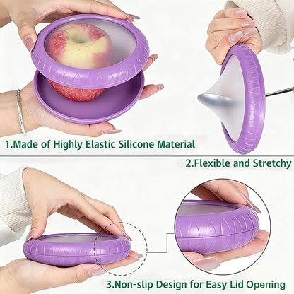 T-Raputa Avocado Saver and Onion Storage - Reusable refrigerator fruit storage containers - is the storage Apples, Tomatoes, Tomato,Garlic for Ideal