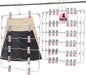 Skirt Pants Hangers with Clips,6Tier Skirt Hangers Space Saving,Metal Multi Pants Hangers and Storage Multi Clothes Shorts Hanger Organization,Space Saving Hangers with Clips (Pink, 4-Piece Set)