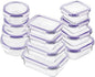 Bayco Glass Food Storage Containers with Lids, [24 Piece] Meal Prep Containers, Airtight Bento Boxes, Leak Proof (12 lids & 12 Containers) - Purple