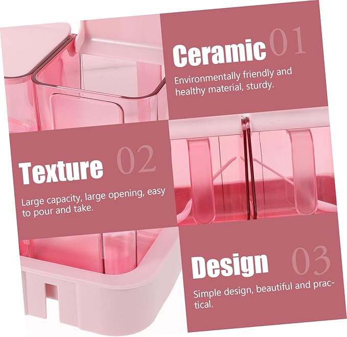 LABRIMP Seasoning Box Large Capacity Seasoning Container with Lid for Kitchen Spice Storage Easy Pour Design and Practical 9.56X3.70X3.54 Inch