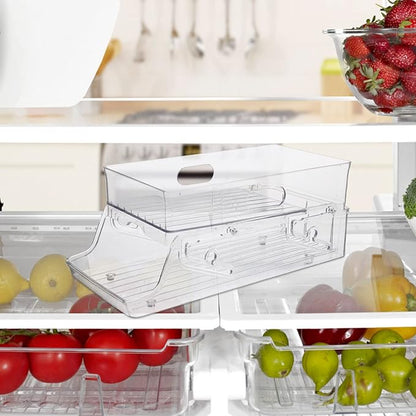Veemoon Beverage Dispenser Soda Organizer Fridge Can Dispenser Home Accessory Soda Can Holder Convenient