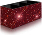 Bling Makeup Brush Holder Organizer, 3 Slot Sparkle Cosmetics Brushes Storage Holders with Shiny Rhinestones, Glitter Cute Pen and Pencil Holder for Desk, Eyeliners Display Case for Vanity（Wine Red）