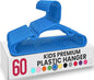 Utopia Home 60 Pack Kids Hangers - 11.5 Inch Plastic Baby Hangers for Closet - Childrens Hanger for Clothes & Infant Hanger for Closet - (Blue)