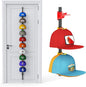 AXU Hat Rack for Door, Hat Organizer for Baseball Caps, Over the Door Hat Storage Organizer - Holds 10-20 Caps | Rainbow, 1 Straps