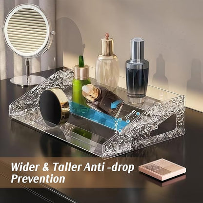 Perfume Organizer- 3 Tier Cologne Stand Clear Plastic Cologne Organizer for Men/Women Fragrance, Lotion, Skincare Display Holder Shelf (1 Pack-Clear)