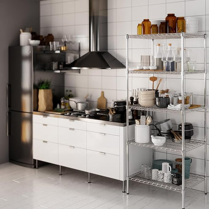 24" Deep x 30" Wide x 74" Height Wire Shelving Kit | 5-Tier | NSF Commercial Storage Rack Unit