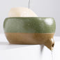 Self Draining Soap Dish and Soap Holder with Drain Spout for Sink, Shower, Bathroom, and Kitchen - Compact Resin Sponge Holder and Organizer, Keep Dry and Easy Cleaning Design, Green