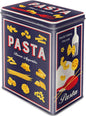 Nostalgic-Art Retro storage tin box L, 101.4 oz, Pasta Variety – Gift idea for your home, large metal pasta can, vintage design
