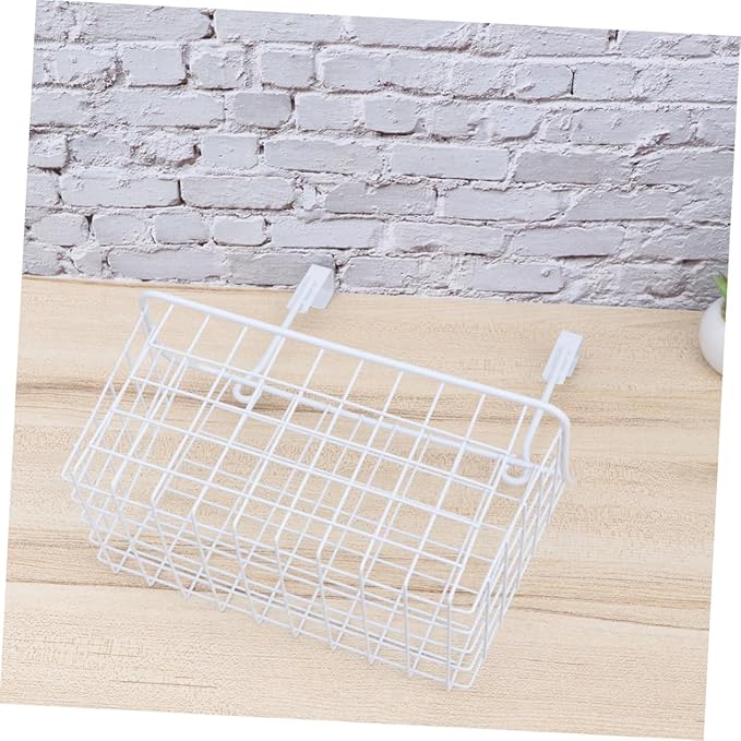 Healifty Door Hanging Storage Basket Hanging Rack for Cabinet Wardrobe Desk Cabinet Storage Basket