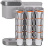 STORAGENIE Coffee Pod Holder Side Mount K Cup Pods Dispenser compatible with Keurig Coffee Makers, Perfect for Small Counters (3 Pack/For 15 K-Cups, LIGHT GREY)
