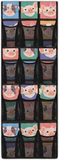 Funny Pig 12 Pockets Over the Door Shoe Organizer,Hanging Shoe Organizer for Door with 12 Mesh Pockets, Large Capacity Shoe Hanging Storage Bag,Headphone Storage Classroom