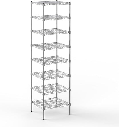 21" Deep x 24" Wide x 86" Height Wire Shelving Kit | 8-Tier | NSF Commercial Storage Rack Unit
