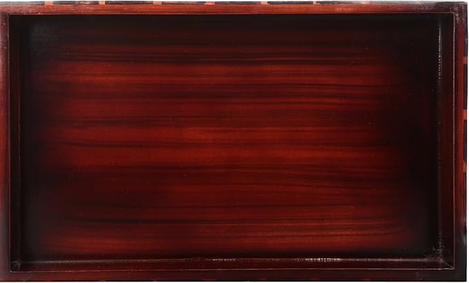 Handicrafts Home 10"x6" Vanity Tray for Bathroom Countertop, Moroccan Bone Inlay Decorative Organizer Tray for Perfume, Jewelry, Cosmetics & Dresser Decor, Rectangular Catchall Tray, Blue White