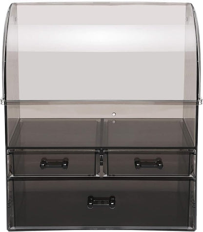 MOOCHI Professional Large Cosmetic Makeup Organizer Bathroom Storage Display Case with Drawers