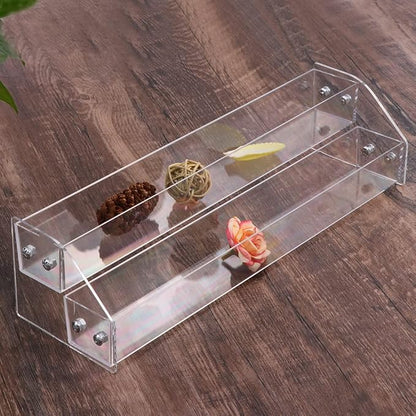 Nail Polish Organizer,2 Tier Clear Acrylic Nail Polish Holder,Trapezoid Nail Polish Display Rack Storage Rack,Storage Display Holder Table Stand,for Nail Polish Essential Oil Makeup