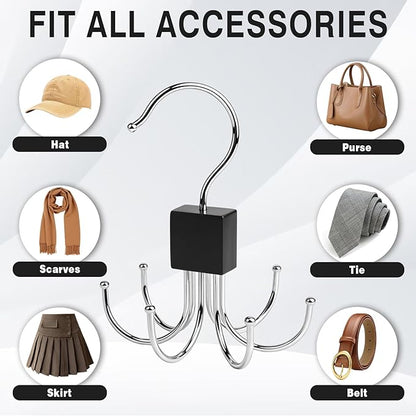 2 Pack Cap Hanger for Baseball Caps, Hat Racks for Baseball Caps,Equipped with 6 Adjustable Hooks for Display Closet Organizers