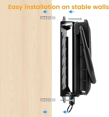 Bicycle Wall Mount, Bike Rack Garage 30 kg Load Capacity Swivel Bike Stand Anti Rust Coating for Garage Basement Balcony Corridor