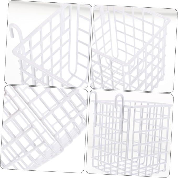 GLEAVI Over Cabinet Hanging Storage Basket Multi Functional Wire Organizer for Kitchen Bathroom Bedroom Resistant Iron Rack for Space Saving Storage