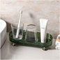 Small Bathroom Trays for Counter, Countertop Makeup Organizer Tray for Vanity, Make up Organizer Perfume Trays for Dresser, Clear Vanity Tray for Perfume, Lotions, Skincare and Cosmetics
