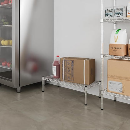 14" Deep x 30" Wide x 8" Height 1-Tier Wire Shelving Kit | NSF Commercial Storage Rack Unit
