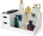 Countertop Perfume & Makeup Organizer - Wooden Rack, Cologne Stand Shelves & Skincare Organizer for Bedroom Dresser, Organizador de Perfumes Estante para Perfumes (White, 01)