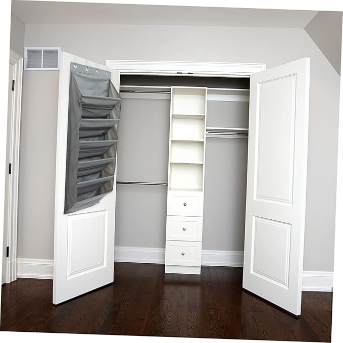 Happyyami 1Set Household Hanging Storage Organizer Pocket Bag for Shoes Multi Function Over The Door Storage for Living Bathroom Nursery Easy to Install