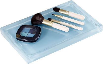Izod - Vanity Tray, Durable Countertop Accessories, Sleek Resin Organizer, Dorm Room Essentials, Modern Home Decor (Marina Collection, Blue)