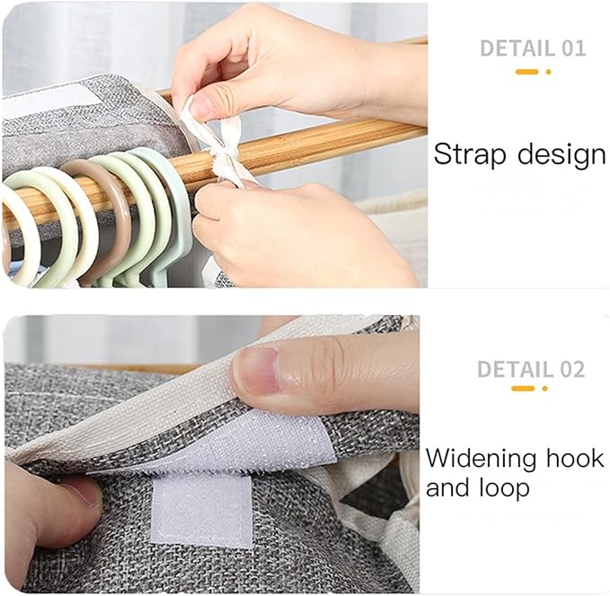 Suit Bags and Garment Covers Cotton and Linen Fabric Garment Bags for Hanging Closet Storage for Suit, Dress, Shirts, Coats, Jackets, Sweater Organizer (4 Colors)(Gray,105 * 60 * 28cm)