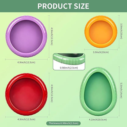 Avocado Saver Set of 4 Silicone Stretch Food Storage Pods, Reusable Produce Saver Containers for Fridge,Onion Keeper Lemon Tomato Vegetable Fresh Keeper