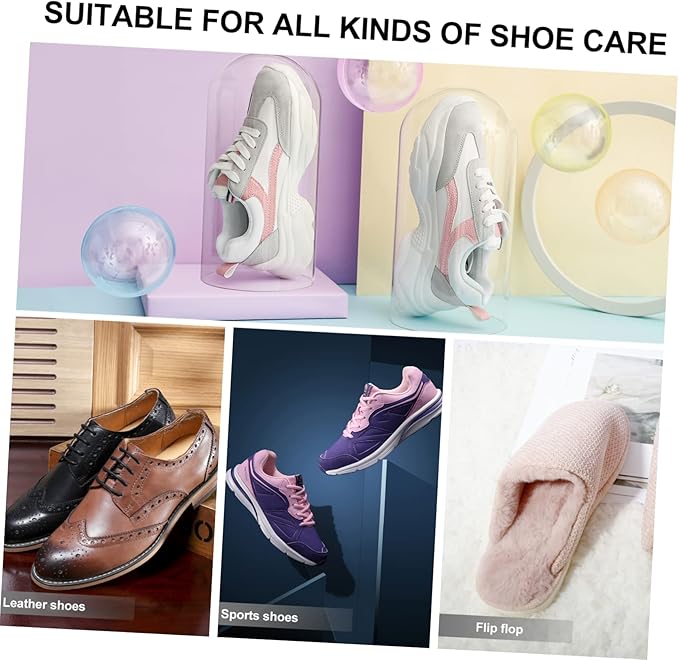 6pcs Shoe Container Storage Shoe Boxes Stackable Organizer for Closet Racks