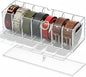 1 PCS Acrylic Belt Organizer, 7 Grids Belt Storage Organizer for Drawer with Lid and Handle Tie Holder Tabletop and Wall Mounted Tie Storage for Bedrooms and Dressing Rooms