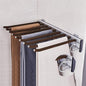Hanging Pull Out Trousers Storage Rack,Multi Functional Pants Rack,Pull Out Closet Pants Hanger,for Clothes Towel Scarf Trousers Tie (Right Side Mounted)