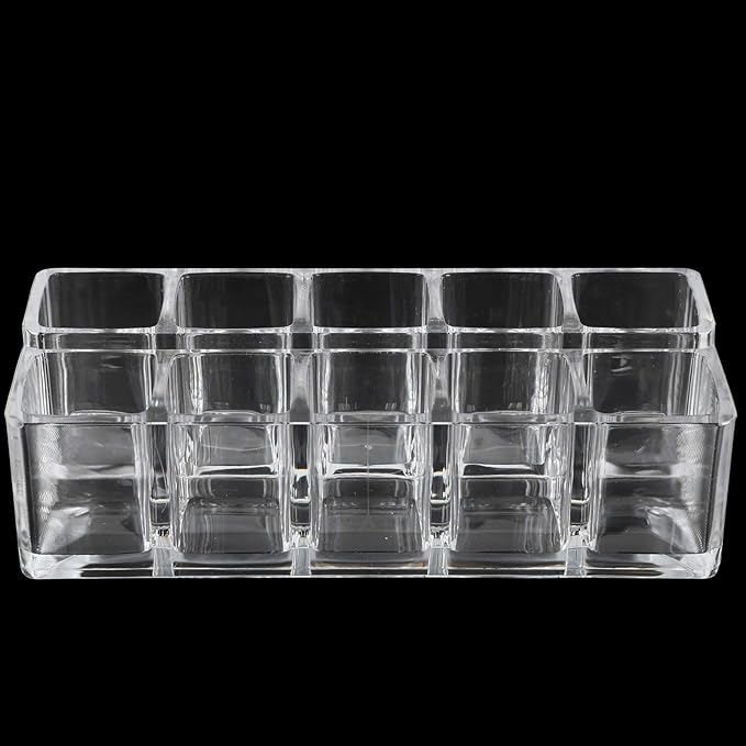Lipstick Holder, 10 Slots Acrylic Lipstick Organizer, Lipstick Holder Case Display RackStand Cosmetic Makeup Organizer, Lipgloss Organizer, Makeup Holder Storage Display