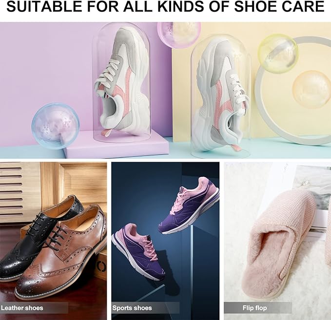 Alipis 6pcs Stackable Transparent Shoe Storage Boxes White Plastic Container for Organized Closets Entryway and Under-bed Storage for Shoes and Item Organization
