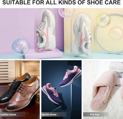 Alipis 6pcs Stackable Transparent Shoe Storage Boxes White Plastic Container for Organized Closets Entryway and Under-bed Storage for Shoes and Item Organization