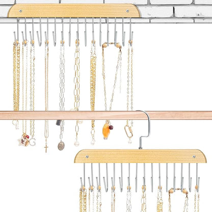 Jewelry Holder Organizer Wall Mount Necklace Holder Necklace Organizer, Hanging Jewelry Organizer